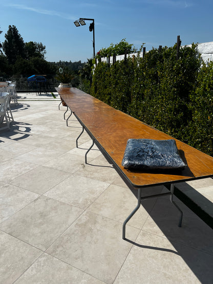 8-Foot Rectangular Banquet Table Rental – Los Angeles Event & Party Setup